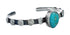 Native American Sterling Silver Turquoise Cuff Bracelet AX129805